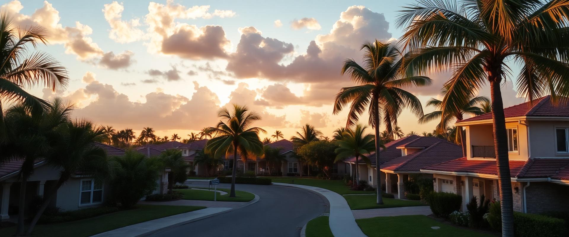 A landscaped residential community in Broward County, Florida