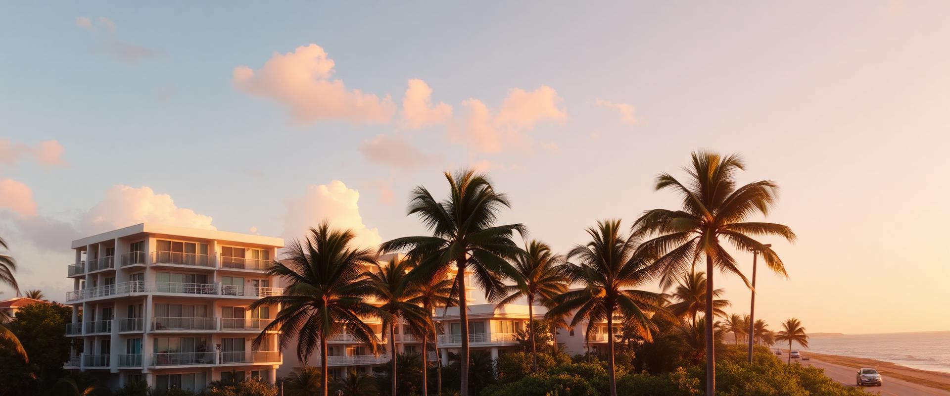 A coastal community along the water in Miami-Dade County, Florida