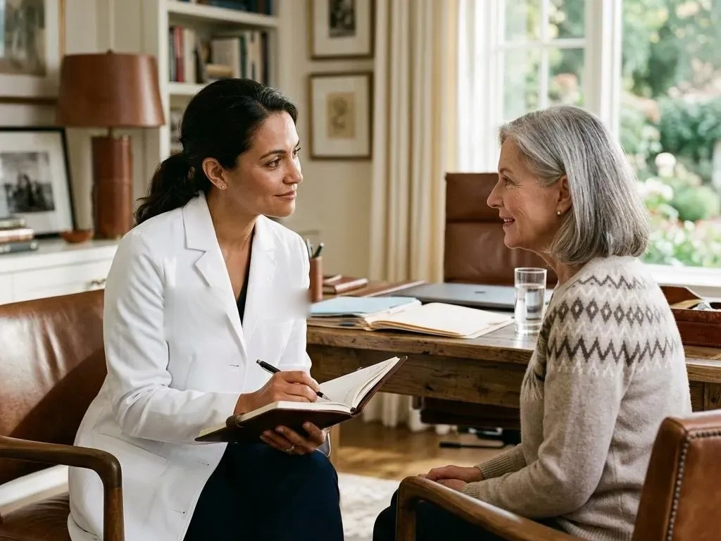A Prime Care VIP physician providing unhurried care during a house call